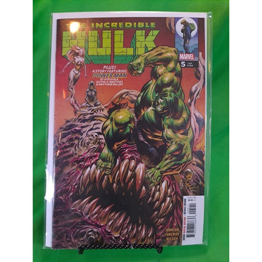 Marvel Comics/ Incredible‎ Hulk #5 /with Powerman/ Bagged And Boarded/ 2022